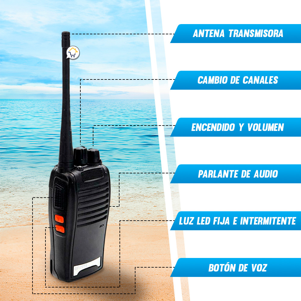 Miniatura 4 de Walkie Talkies Recargables bf-777s